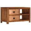 vidaXL Coffee Table with 2 Drawers 90x40x50 cm Solid Mango Wood