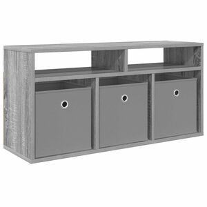 vidaXL Lowboard with Drawer Grey Sonoma 87 x 27.5 x 43 cm