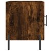 vidaXL Bedside Cabinet Smoked Oak 40x40x50 cm Engineered Wood