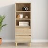 vidaXL Highboard Sonoma Oak 40x36x110 cm Engineered Wood