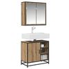 vidaXL Bathroom Furniture Set 2 pcs Artisan Oak Engineered Wood