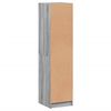vidaXL Highboard with Glass Doors Grey Sonoma 35x37x142 cm