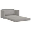vidaXL Folding Sofa Bed Light Grey 124 x 71 x 78 cm Velvet