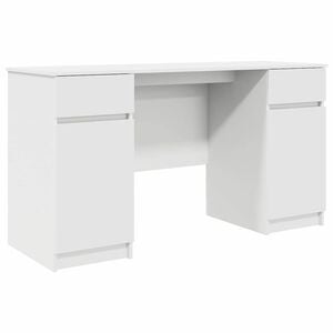 vidaXL Desk White Engineered wood 140 x 49 x 76 cm