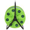 vidaXL Free Standing Green Hose Reel with 20 m Hose PVC