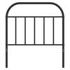 vidaXL Metal Replace Headboard Black 90 cm