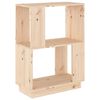 vidaXL Book Cabinet/Room Divider 51x25x70 cm Solid Wood Pine