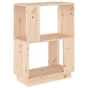 vidaXL Book Cabinet/Room Divider 51x25x70 cm Solid Wood Pine