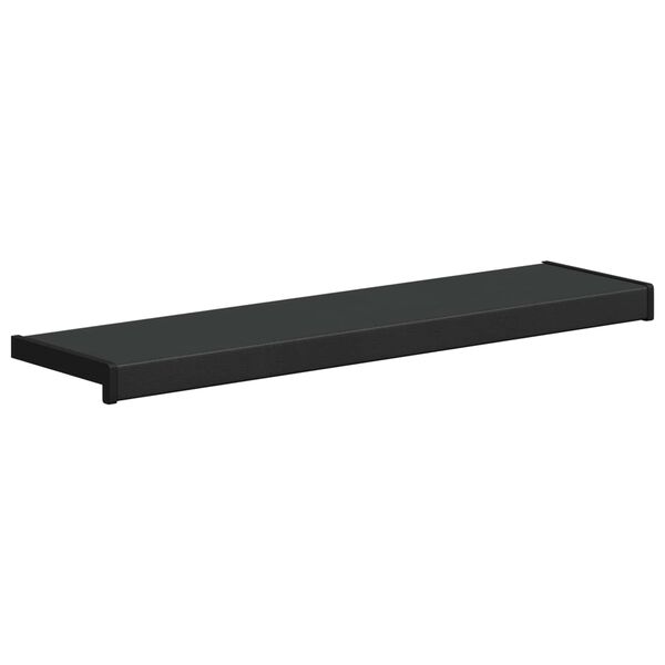 vidaXL Window Sill Black with Wood Grain 100 x 20 x 4.5 cm PVC