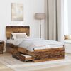 vidaXL Bed Frame with Headboard Old Wood 90 x 190 cm Engineered Wood