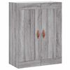 vidaXL Wall Mounted Cabinets 2 pcs Grey Sonoma Engineered Wood