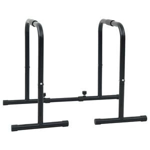 vidaXL Dip Bar Manual Black 116 x 66 x 74.5 cm Powder-Coated Steel