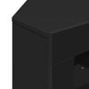 vidaXL Corner LED TV Cabinet Black 100x40x68cm Engineered Wood