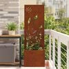 vidaXL Garden Privacy Screen Rusty 50 x 150 cm Weathering steel