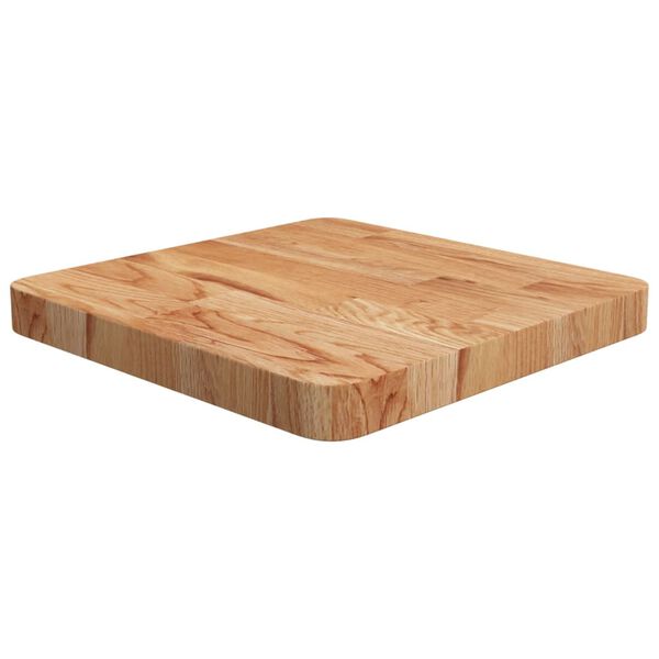 vidaXL Square Table Top Light Brown 40x40x4cm Treated Solid Wood Oak
