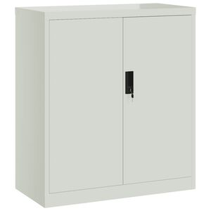vidaXL File Cabinet Light Grey 79x40x90 cm Steel