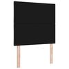 vidaXL Headboard with Headboard Black 90 cm Faux Leather