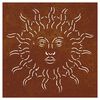 vidaXL Garden Wall Decoration 55x55 cm Corten Steel Sun Design