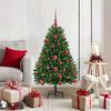vidaXL Artificial Christmas Tree with Stand Green 120 cm PVC and Metal