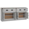 vidaXL Sideboards 2 pcs Grey Sonoma Engineered Wood