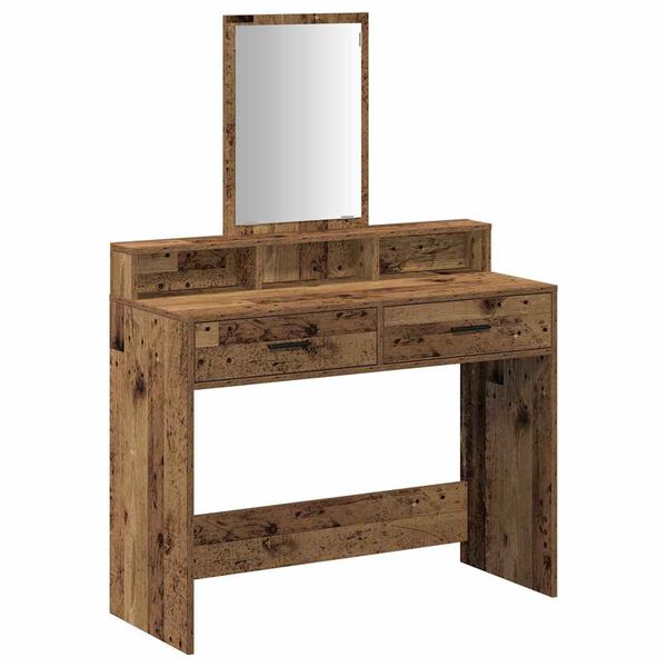 vidaXL Dressing Table Old Wood 100 x 41 x 140 cm Engineered Wood