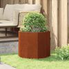 vidaXL Planter Rusty 60 x 60 x 50 cm Weathering Steel