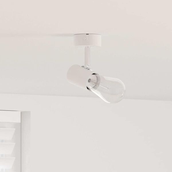 vidaXL Ceiling Spotlight with Spotlights White 6.5 x 6 x 11.5 cm Metal