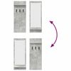 vidaXL Wall-Mounted Coat Rack with Shelf Concrete grey 70 x 10 x 90 cm