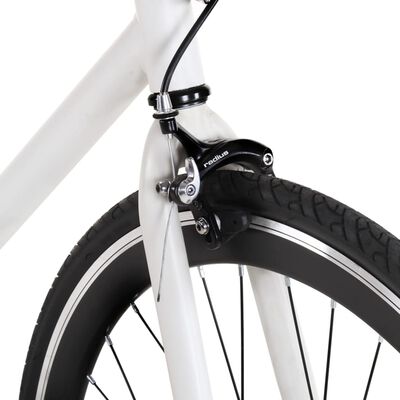 vidaXL Fixed Gear Bike White and Black 700c 59 cm