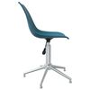 vidaXL Swivel Dining Chairs 6 pcs Turquoise PP