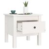 vidaXL Side Tables 2 pcs White 40x40x39 cm Solid Wood Pine