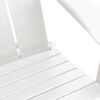 vidaXL Folding Adirondack Chair White 74.5 x 80.5 x 90cm HDPE
