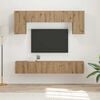 vidaXL TV Cabinet Set Wall-mounted 4 pcs Artisan Oak Engineered Wood
