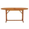 vidaXL Garden Table 160x85x75 cm Solid Wood Eucalyptus