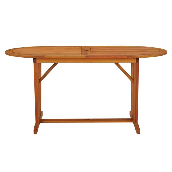 vidaXL Garden Table 160x85x75 cm Solid Wood Eucalyptus