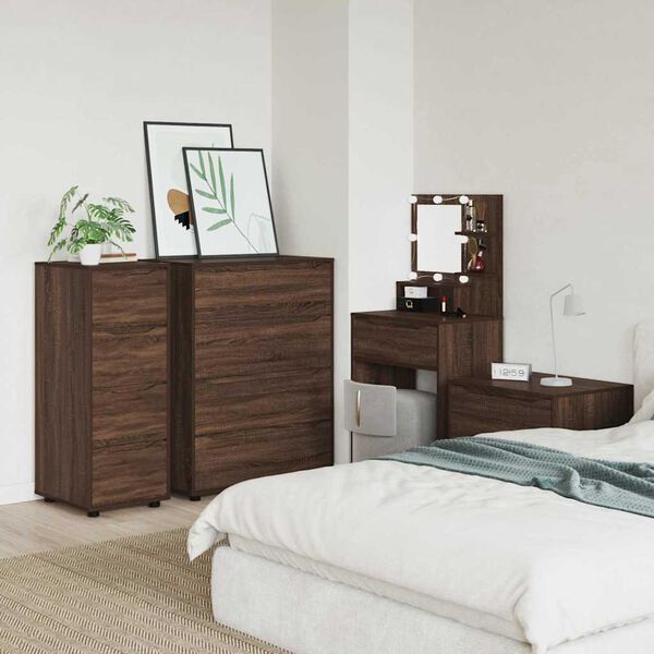 vidaXL Storage Cabinet Brown Oak 40 x 48 x 105 cm Engineered Wood