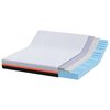 vidaXL Mattress White and Grey 200 x 200 cm Memory Foam