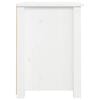 vidaXL Bedside Cabinet White 40x35x49 cm Solid Wood Pine