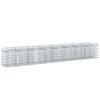vidaXL Gabion Raised Bed 2 pcs 400 x 50 x 60 cm Galvanised Steel