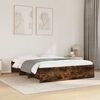 vidaXL Bed Frame without Mattress Smoked Oak 150x200 cm King Size Engineered Wood