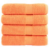 vidaXL Premium Hand Towels SOLUND 4 pcs Orange 50x100 cm 600 gsm