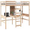 vidaXL Loft Bed Frame without Mattress 80x200cm Solid Wood Pine
