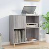 vidaXL Record Cabinet Grey Sonoma 84.5x38x89 cm Engineered Wood