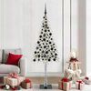 vidaXL Christmas Tree with 300 LEDs White 180 cm PE and Steel