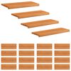 vidaXL Stair Treads 20 pcs 80 x 25 x 2 cm Light Brown Solid Beech Wood