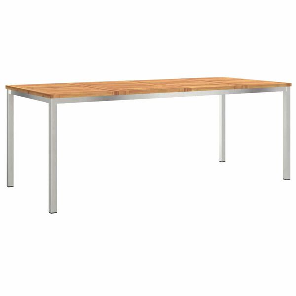 vidaXL DiningTable Brown 200 x 90 x 75 cm Solid Acacia Wood