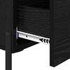 vidaXL Bedside Cabinet Black Oak 40 x 40 x 66 cm Engineered Wood