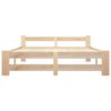 vidaXL Bed Frame without Mattress Solid Pine Wood 160x200 cm