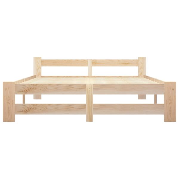 vidaXL Bed Frame without Mattress Solid Pine Wood 160x200 cm