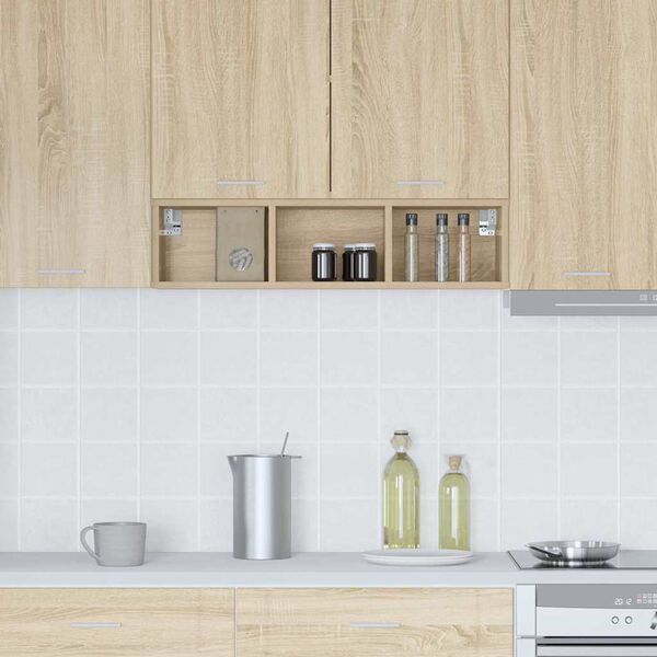 vidaXL Hanging Cabinet Sonoma Oak 20 x 29.5 x 80 cm Engineered Wood